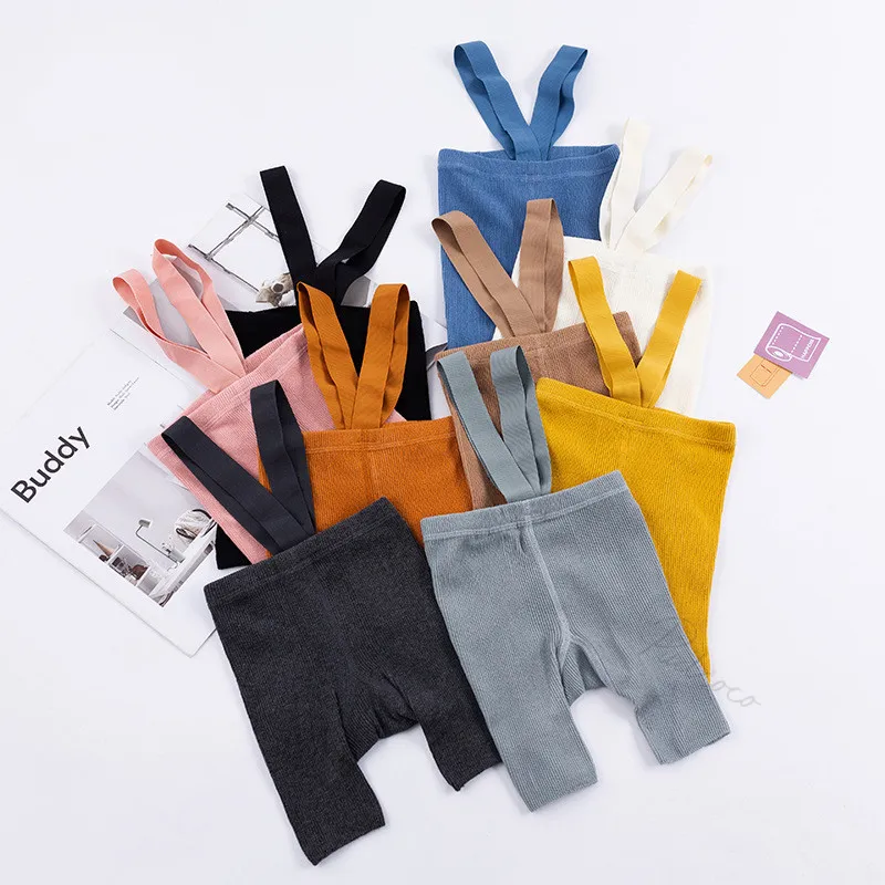 Toddler Infant Baby Girls Boys Suspender Pantyhose Knitted High Waist Bandage Overalls Shorts Leggings 0-4Years kids pantyhose ballet tights toddler tights kids leggings