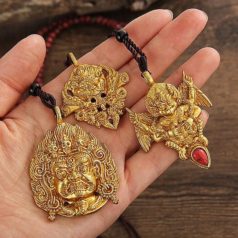 

Аксессуары Ретро Рок Гарда золотые крылья птица медное изысканное ожерелье благоприятный амулет талисман благословение кулон