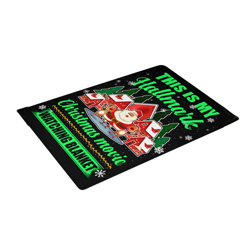 A Merry Christmas печать ковер 50x80 см Кухня дверной проем ванной коврик, напольный ковер Рождество Персонализированные двери коврик navidad - Цвет: A