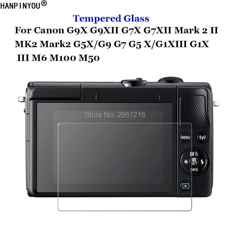 

Fr Canon EOS M3 M5 M10 M6 M50 M100 100D 200D 250D RP R G1 G5 G7 G9 X Mark II III SL2 SL3 Tempered Glass 9H Screen Protector Film
