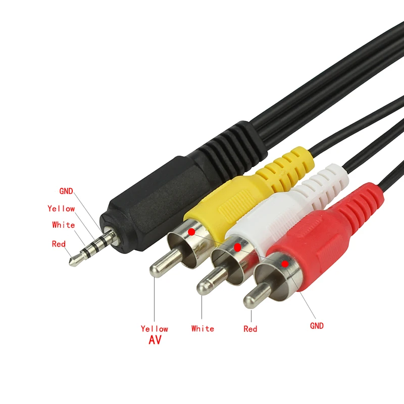 Video Av Cable 2.5mm To Av Video Cable 