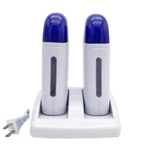 Двухместный воск машина электрическая эпиляция может быть заполнена с удаления волос парафин нагреватель плавления воск машина воска восковая машина