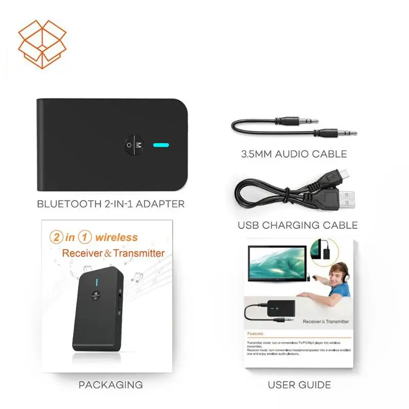 Bluetooth 5 0 Transmitter Receiver 2 In 1 USB Adapter for TV PC Audio Headphone