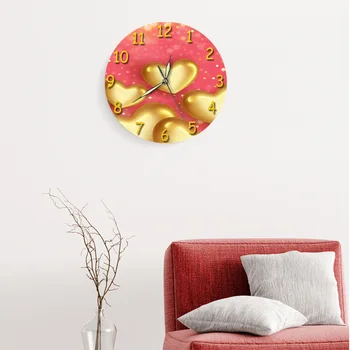 

Pink Creative Living Room Wall Clock Modern Design Cute Wall Clock Kitchen Silent Simple Relogio De Parede Wall Watch BA50WC