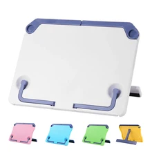 Портативная Музыкальная подставка ручной рулон Складная настольная рамка для чтения плоский держатель Регулируемая книга фортепиано оценка чтения лист стенд