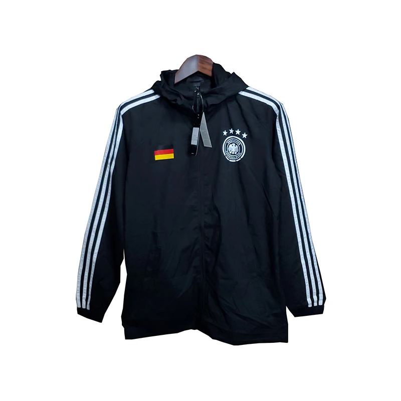 Jersey Alemania fútbol Top chaqueta negro