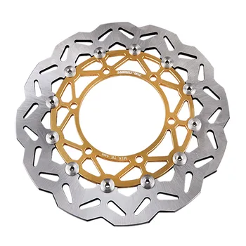

1PCS Front Brake Disc Rotors For Kawasaki Ninja 250R ZX250 2008 2009 2010 2011 2012 w/ Bracket Gold
