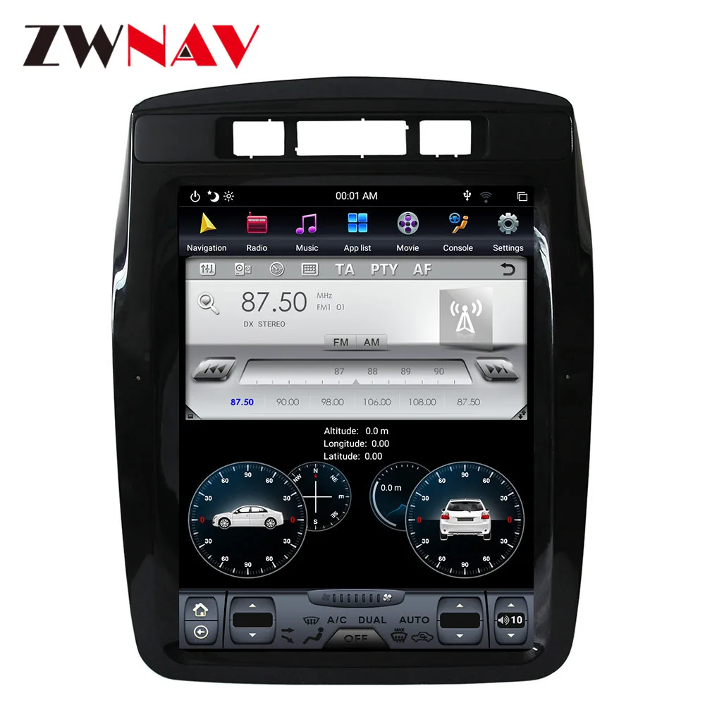 Sale PX6 4GB RAM Tesla style Android 8.1 Car GPS Navigation For Volkswagen Touareg 2011-2015 head unit multimedia radio tape recorder 10