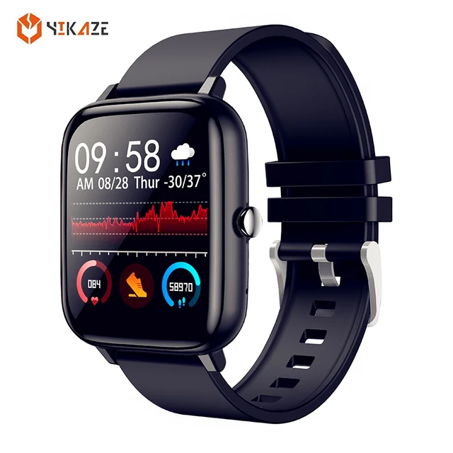 P6 Smart Watch Men Bluetooth Heart Rate Monitor Smart Clock Women Sports Fitness Tracker Full Touch Whatsapp IOS Android PK P8 1