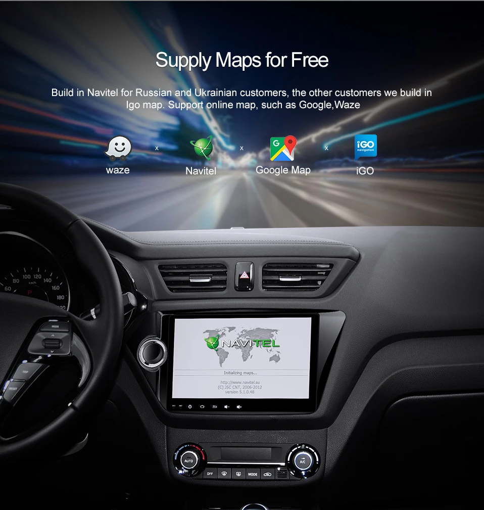 Discount AK29071 uniway android 9.0 car dvd for kia rio k2 2012 2013 2015 2016 car radio sterao gps navigation 10