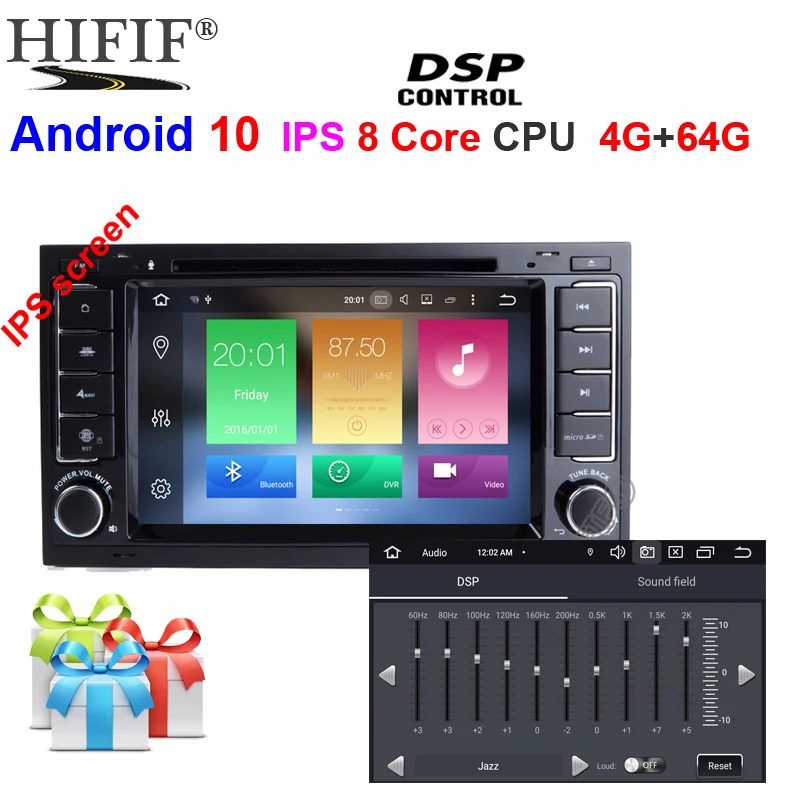 DSP Android 10 4G Автомобильный GPS Carplay для VW Volkswagen Touareg T5 Transporter Multivan dvd плеер радио