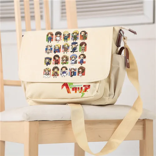 MeanCat Axis power сумка на плечо для мальчиков и девочек Bookbag Hetalia - Цвет: C