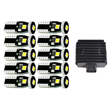 

Motorcycle Accessories Voltage Regulator Rectifier with T10 LED Car Light 3 SMD 3030 Marker Lamp W5W 192 501 3SMD