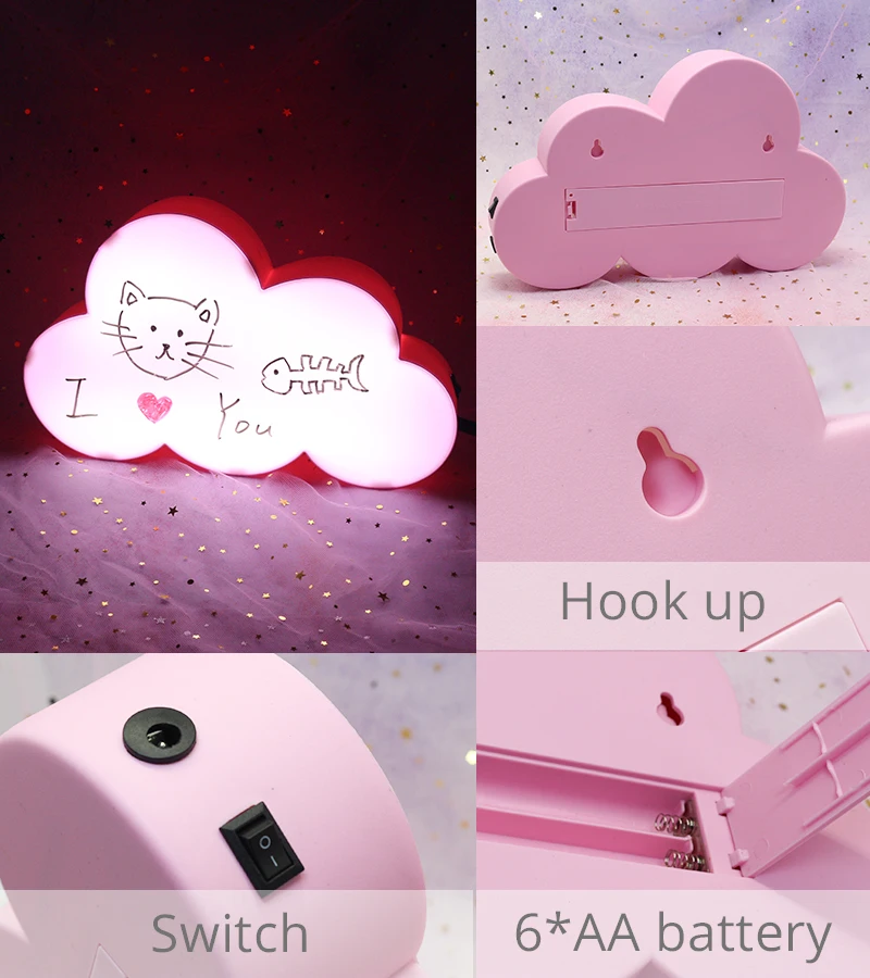 Светильник с надписью Hinnixy s Box, перезаписываемый светодиодный ночник, рекламный светильник в форме звезды, Рождественский подарок