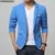 YASUGUOI New 2021 Fashion Slim Fit Однобортный Однотонный Блейзер Мужчины Повседневная Мужская Одежда 5XL Английский Стиль Пиджак Мужчины