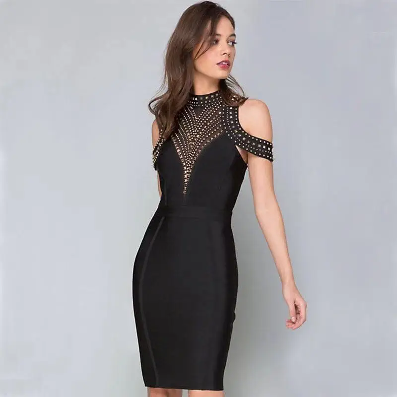 Сексуальные черные коктейльные мини-платья выше колена, вечерние платья знаменитостей, платье для выпускного вечера, новое модное платье ESAN354