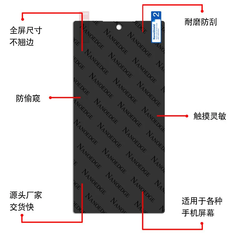 Защитное стекло для сохранения личной информации пленка для samsung Galaxy Note 10 Note9 S9 S10 HD полное покрытие Гидрогелевая защитная пленка