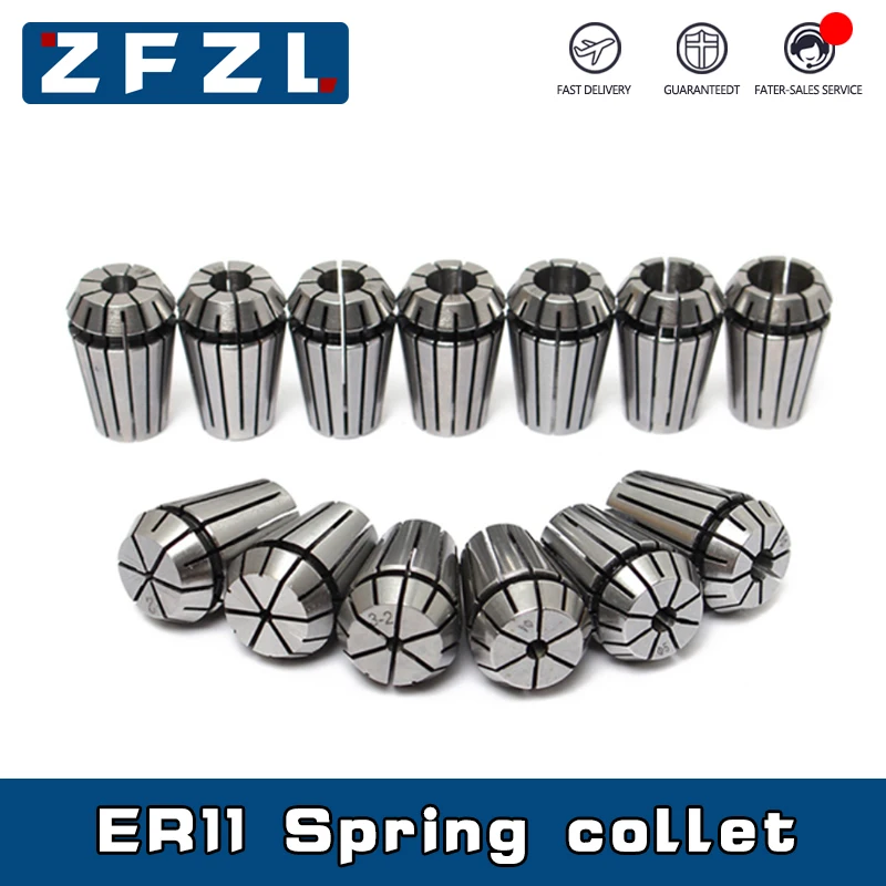 1pcs Er11 Spring Collet Er11 1 2 3 4 5 6 7 8mm 1/8mm 1/4mm 1/2mm High