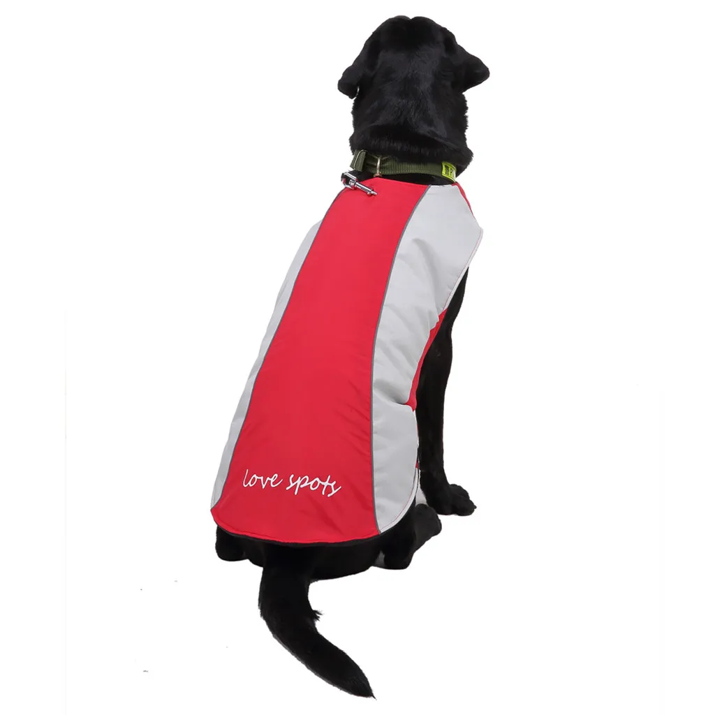 Зимняя одежда для собак супер теплая куртка одежда для домашних животных цветная стеганая одежда пальто для собак Футболка зимняя теплая толстовка# EW