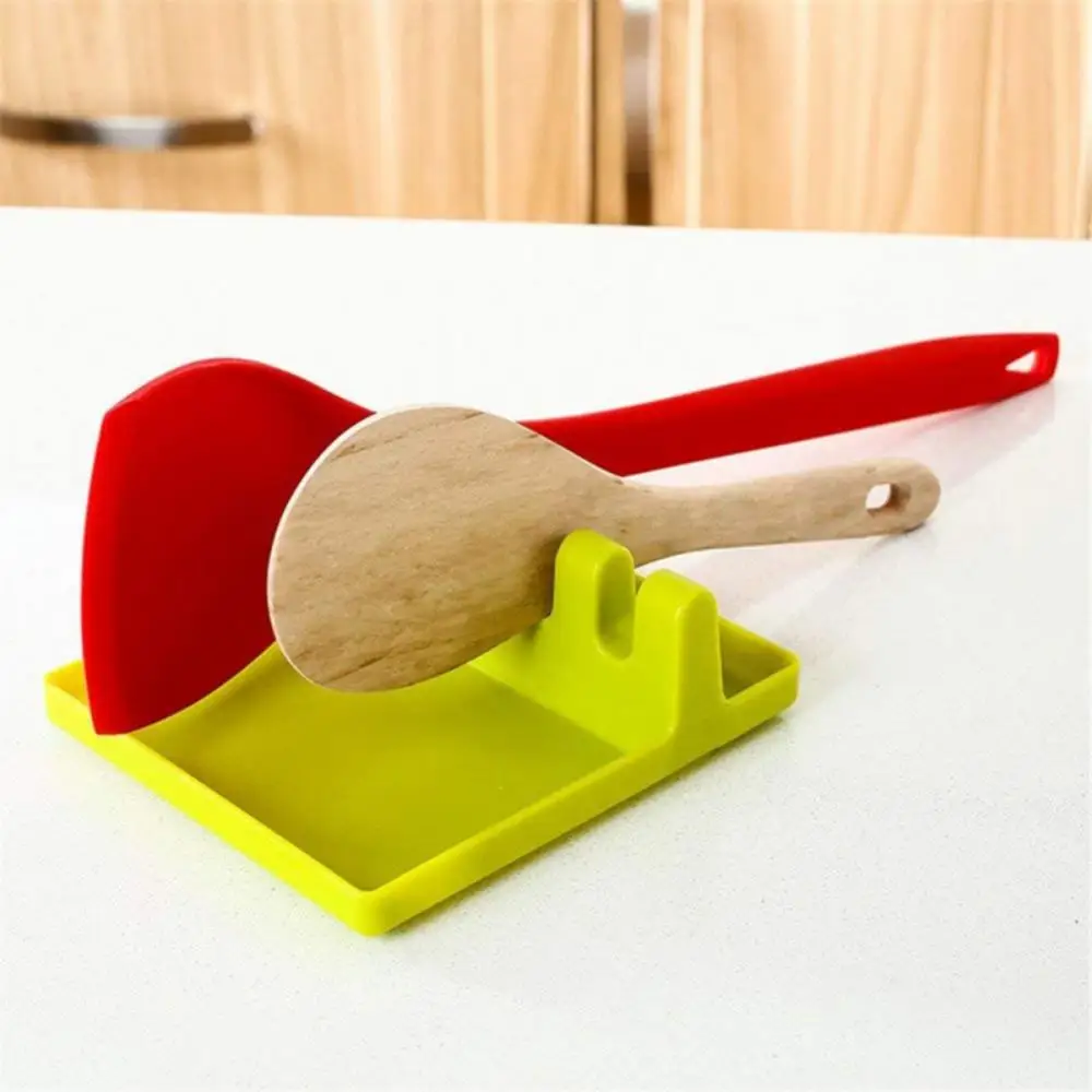 Spatula Holder Storage Shelf Spoon Rest Tableware Holder Draining Rack Mat Organizer Heat Resistant Kitchen Cooking Tools