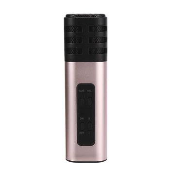 

Portable Aluminum Alloy Microphone Professional Mobile Singing Microphone for Live Broadcasting Recording Meeting