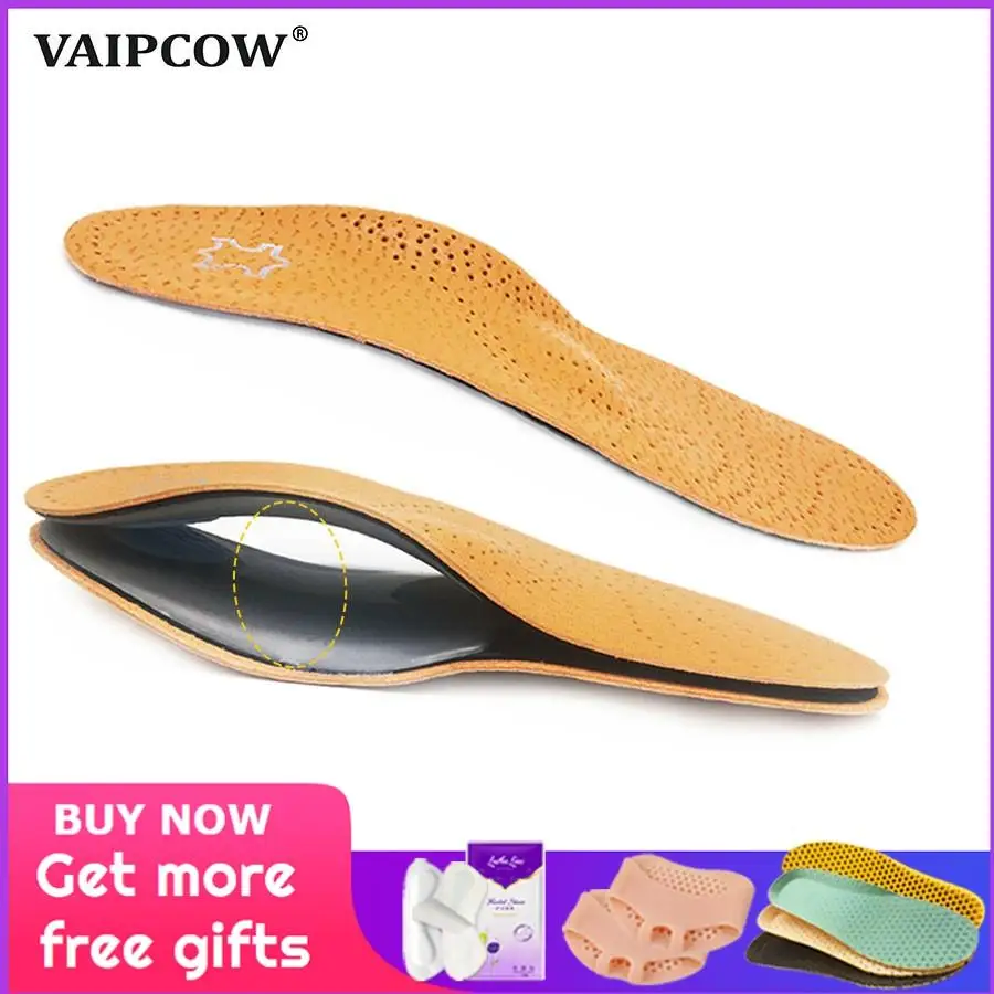 

Leather orthotic insole for Flat Feet Arch Support orthopedic shoes sole Insoles for feet men women Children O/X Leg corrected