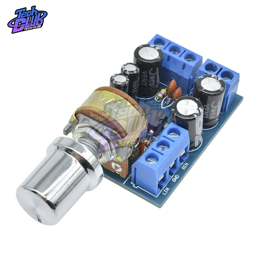 thumbnail image 2 of DC 5-12V TDA2822 Dual Channel Stereo Mini Audio Power Amplifier... 2 of 14