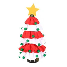 Рождественская елка крышка бутылки вина Милая звезда бутылки шампанского рукава крышки рождественской вечеринки декор стола