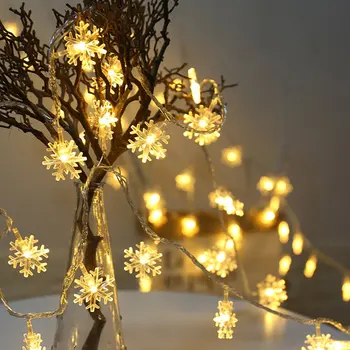 

Snowflake String Lights Christmas String Lights Led Lantern Battery Box Light Strings Holiday Decoration String Lights