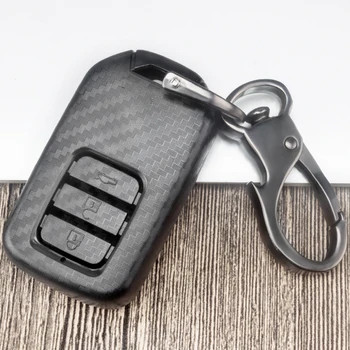 

ABS Carbon Fiber Car Key Cover Case For Honda Civic CRV HR-V Odyssey Accord City Pilot Vezel Jazz BRV XR-V Fit Freed 2018 2019