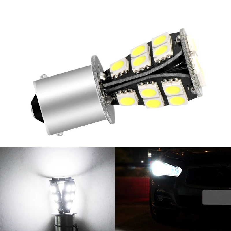 1 шт. автомобисветильник сигнал поворота 1156 BAY15S P21W 5050 18SMD светодиодный Canbus