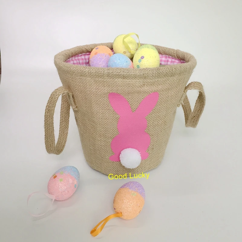 burlap easter bucket (5)