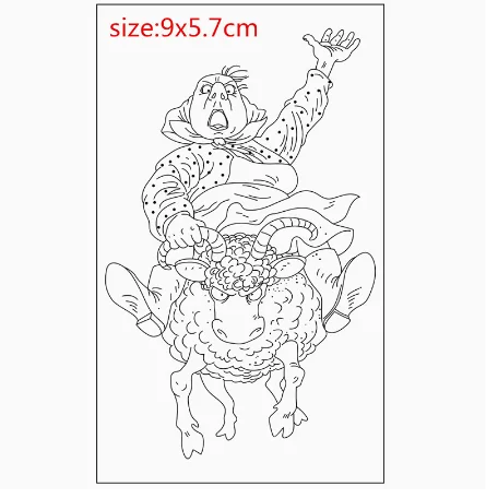 Old Woman Transparent Silicone Clear Rubber Stamp Sheet Cling DIY Scrapbooking Photo Album Paper Card Decor clear stamps,clear rubber stamps