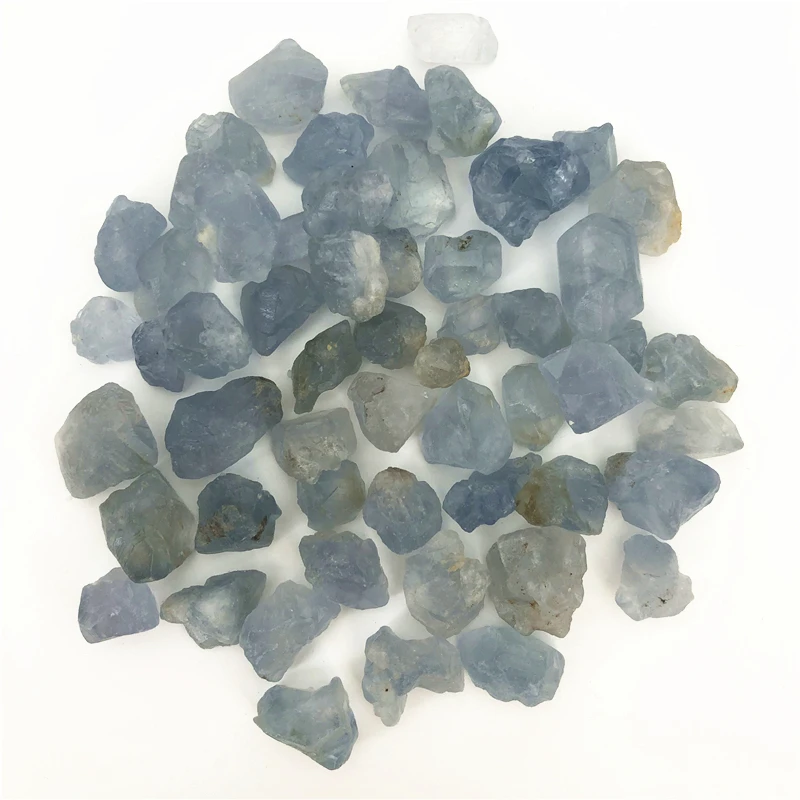 Прямая поставка 100 г Редкие натуральные синие небесные хрустальные камни, галька необработанный камень образец драгоценных камней натуральный
