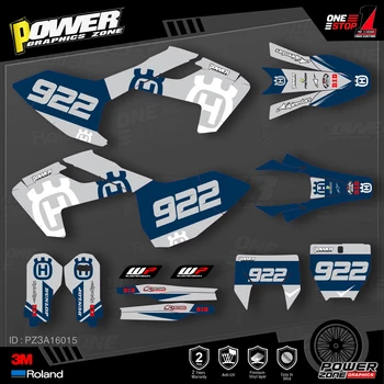 

PowerZone Custom Team Graphics Decals 3M Stickers Kit For Husqvarna Sticker 2016-18 TC FC TX FX FS 2017-19 TE FE 125-450cc 15