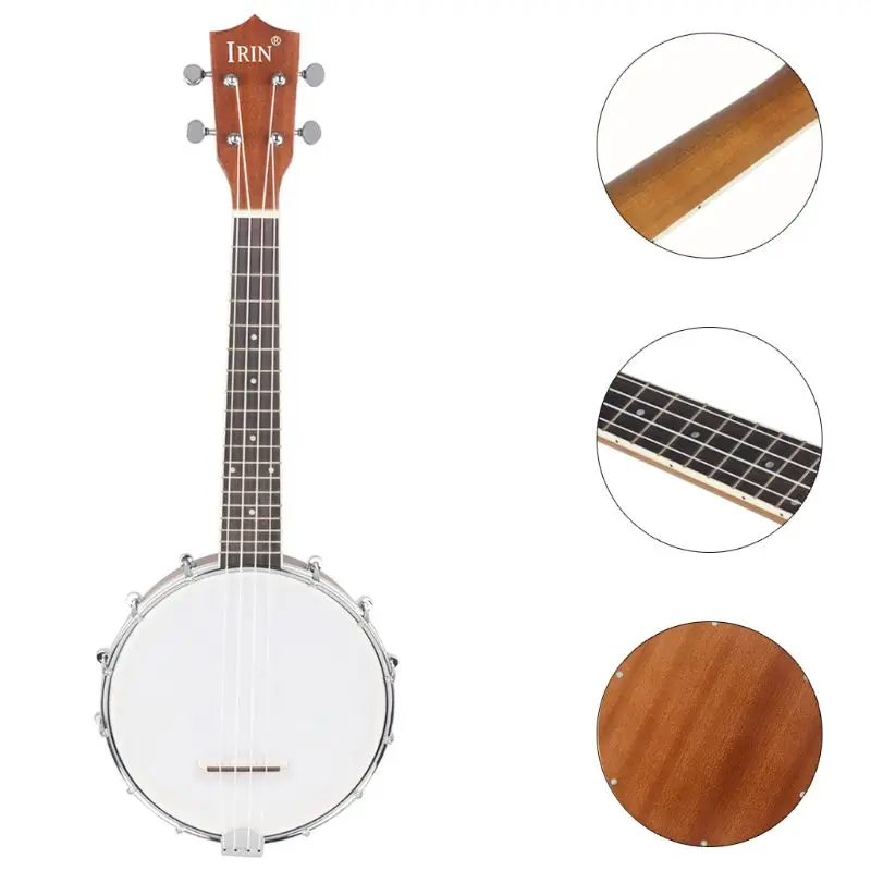 IRIN нейлон 4 струны концертная Banjo Uke укулеле бас гитара для музыкальных струнных инструментов подарок любителю красное дерево