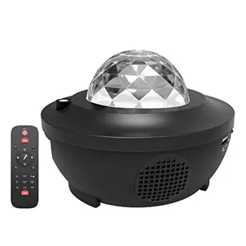 

LED Star Projector Night Light 2 In 1 Starry Night Lamp Ocean Wave Projector With Music Bluetooth Speaker Remote Control For Kid