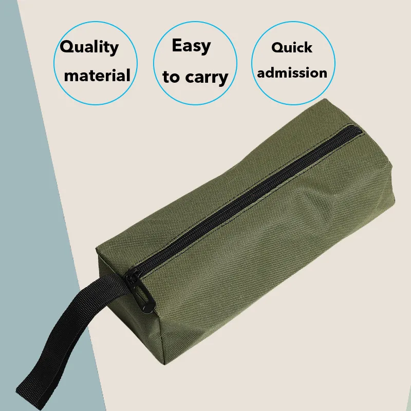 Urijk 1pc Portable Waterproof Oxford Canvas Hand Tool Storage Carry Bags Pliers Metal Toolkit Parts Hardware Parts Organizer small tool pouch