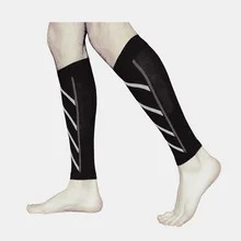 Компрессионные тонкие спортивные ночные носки из телячьей кожи носки для бега нейлоновые флуоресцентные Компрессионные Леггинсы для баскетбола