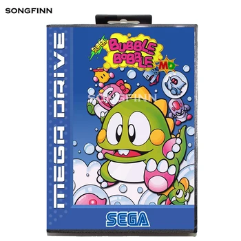 

16 bit MD Memory Card With Box for Sega Mega Drive for Genesis Megadrive - Super Bubble Bobble EU