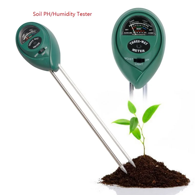 Plant Flowers Soil PH Tester 3 In 1 Moisture Measuring Humidity Light Hydroponics Analyzer Detector Hygrometer For Garden | Инструменты