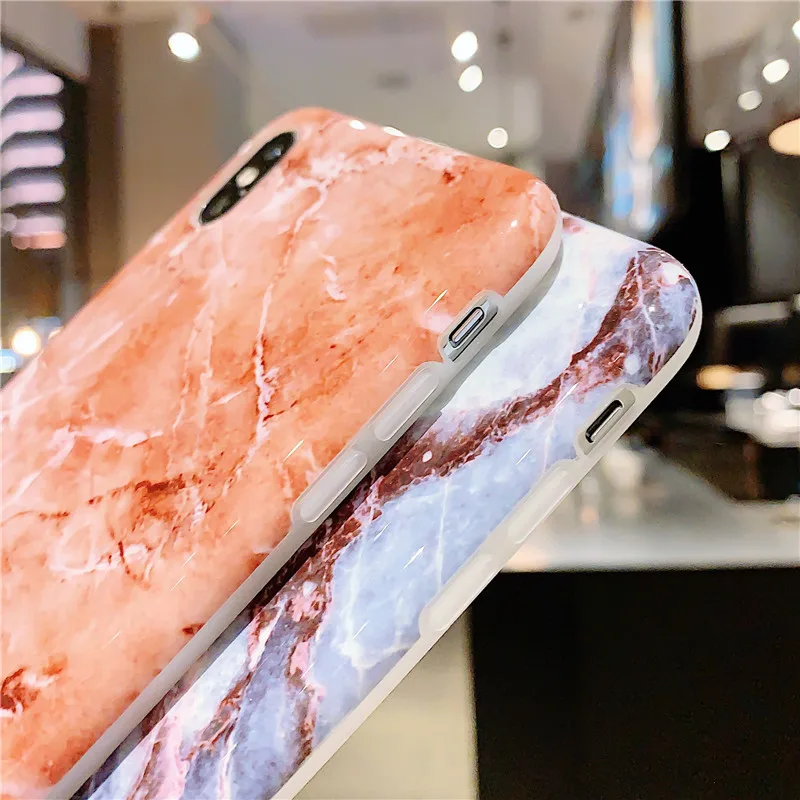 Мраморный чехол для iphone X XS Max, мягкий силиконовый чехол из ТПУ для iphone XS XR iphone 8 7 6 6S Plus, чехол Fundas Capa