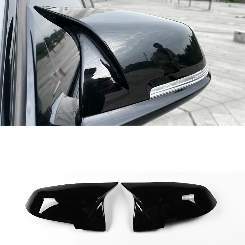 2 조각 백미러 커버 캡 카본 블랙 BMW 시리즈 1 2 3 4 X M 220i 328i 420i F20 F21 F22 F23 F30 F32 F33 F36 X1