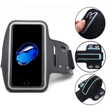 New Men Women Breathable Armbands Touch Screen Cell Phone Arms Band Phone Case For 4-7 in Smartphone Sports Phone Holder Armband