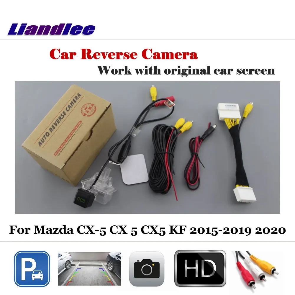 Задняя камера для Mazda CX 5 CX5 KF 2015 2019 2020 / 28 Pin адаптер кабель OEM монитора/HD CCD