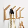 Simple Wood Hanging Hooks Wall Mounted Coat Clothes Hanger Key Holder Hat Handbag Storage Hanger Bathroom Rack Home Decor 1