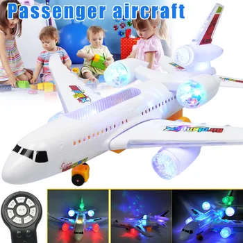 

Remote Control Airplane Electric LED Light Music RC Plane Outdoor Gift for Kids DTT88