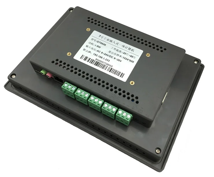 GT6606 7'' Industrial Touch All-in-one Machine Industrial Tablet Human-machine Interface Serial Screen ARM Multi-core Processor