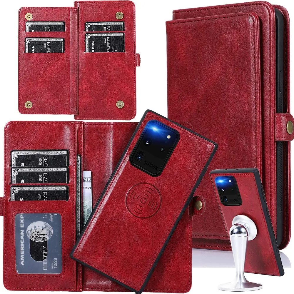 Flip Leather Case for Samsung S20 Ultra Magnetic Stand Wallet Phone Cover for Samsung Galaxy Note 20 S21 Plus A51 A71 A50 A52