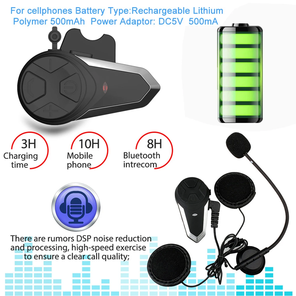 Шлем Интерком BT-S3 беспроводной Bluetooth громкой связи FM езда гарнитура мото стерео наушники для мотоциклиста наушники